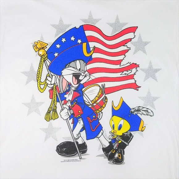 Vintage 95 Looney Tunes Patriotic Bugs Tweety - Picture 5 of 7